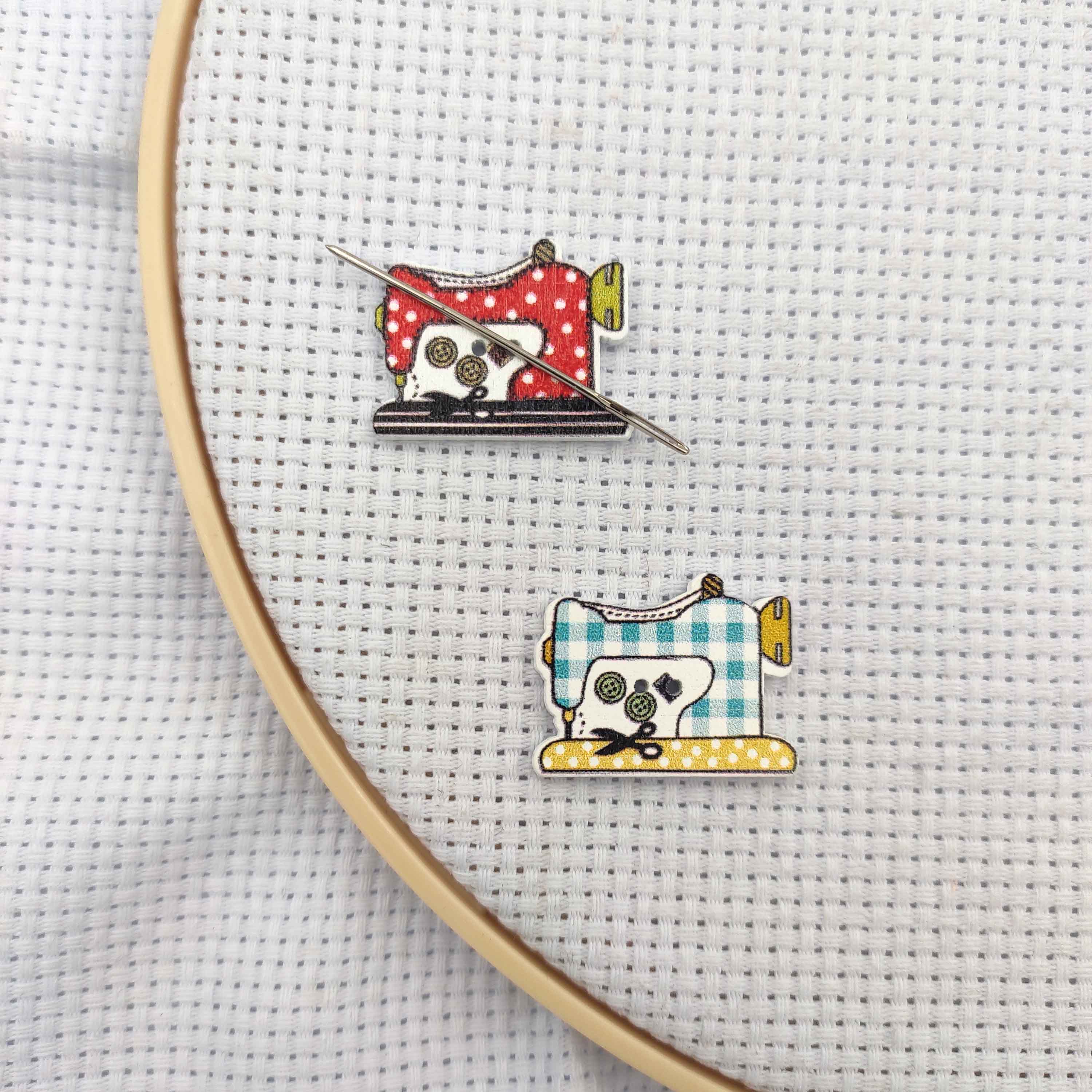 Commercial Embroidery Machine - Needle Minders Wood Sewing Machine 2pcs