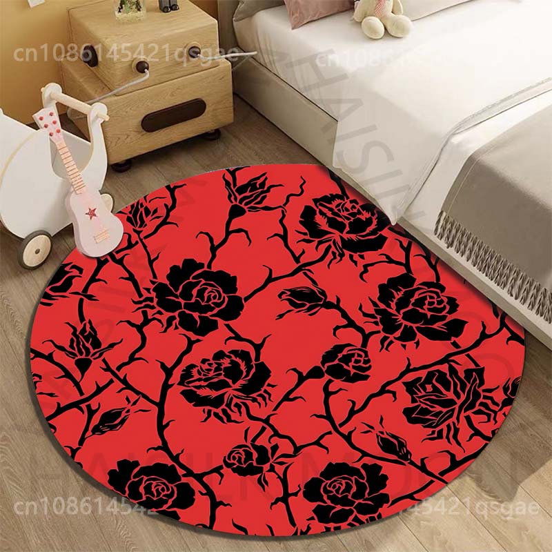 Multiple size Black roses on r - Printing On Commercial review and price