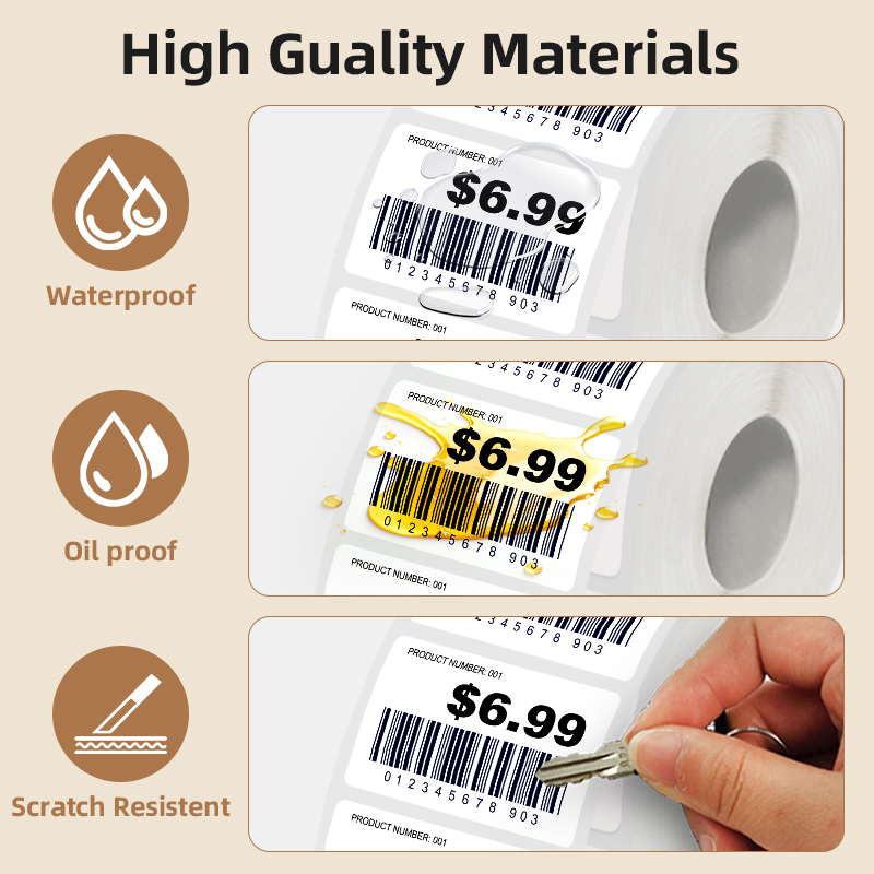 5 Rolls of White Label Sticker - Commercial Printing Services review and price