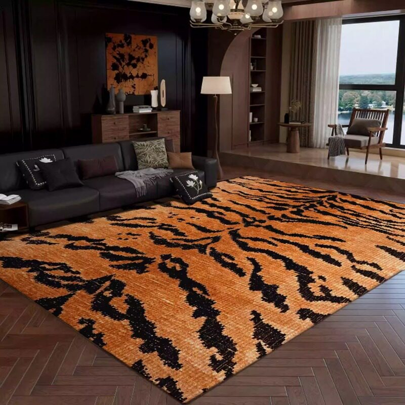Retro Leopard Print Living Roo - Printing On Commercial review and price